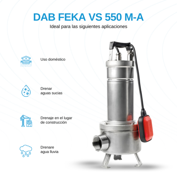 Bomba Sumergible DAB 0.75 HP - Image 2