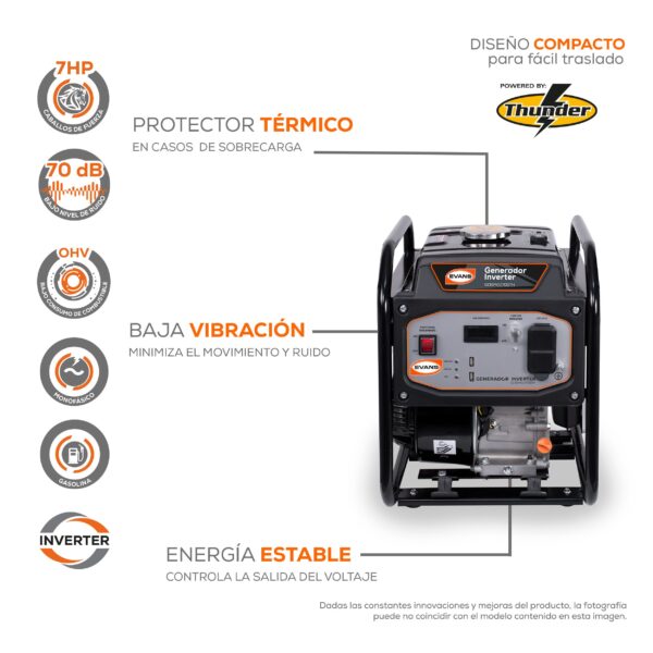 Generador de Energía Inverter Evans 3.5 kVA - Image 2